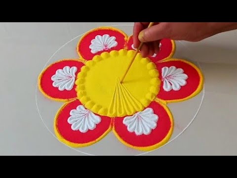 Simple rangoli design|Navratri rangoli designs|Diwali rangoli designs|ashwinis rangoli