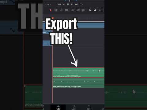 Quickly Export a Single Audio Clip - DaVinci Resolve