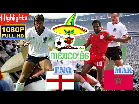 ENGLAND vs MAROCCO 0-0 / WORLD CUP MEXICO 1986 / Full HD 1080p