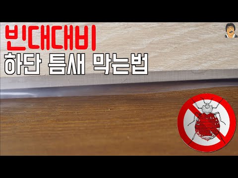 빈대,벌레가 정말 좋아하는 장소 이렇게 막아주세요 #틈새막기 #빈대퇴치