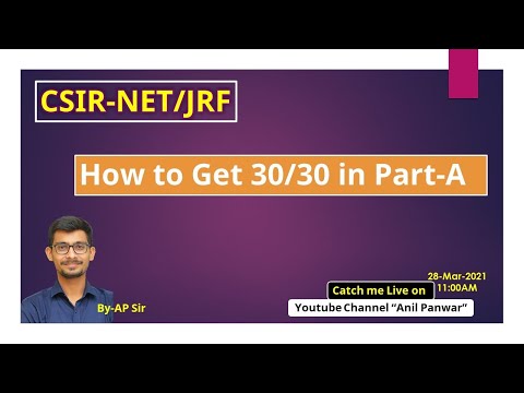 CSIR NET How to Prepare Part A