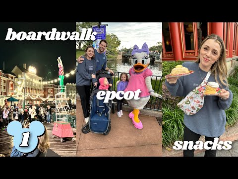 Disney World Vlog | Epcot Festival of the Holidays & Enjoying the Boardwalk Area