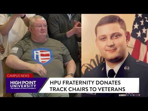 HPU News | HPU Fraternity Donates Track Chairs to Veterans