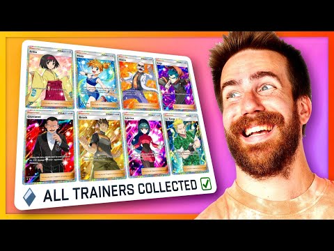 OPENING 100+ PACKS UNTIL I GET EVERY FULL ART TRAINER (SECRET MISSION) - Pokémon TCG Pocket