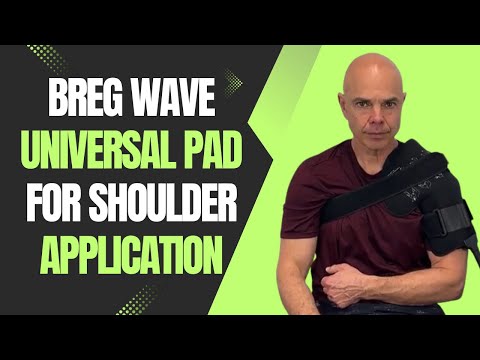 Shoulder pain Relief: Applying Breg Polar Care Wave Universal Pad