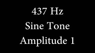 437 Hz Sine Tone Amplitude 1