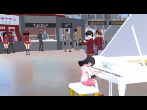 Mio sings at a street piano!