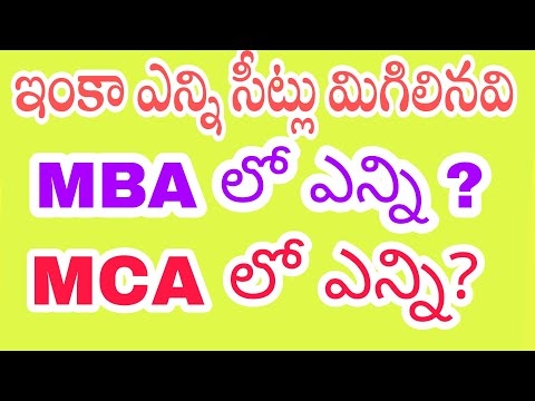 ఐసెట్ లో మిగిలిన సీట్లు ఎన్ని | icet remaining seats | icet allotmentorder seats | mbamca seats