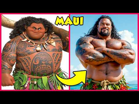 How Moana Characters Look In Real Life 🌊 + Guess The Moana 2 We're Back Characters by Voice 🌺🏝️