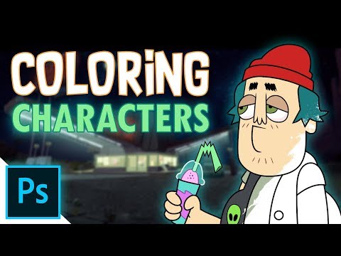 Coloring Characters the Industry Way! Photoshop