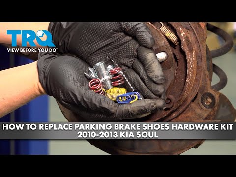 How to Replace Parking Brake Shoes Hardware Kit 2010-2013 Kia Soul