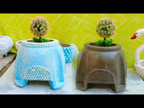 Amazing Cement Craft Ideas - Simple Way To Make Beautiful Plant Pots At Home