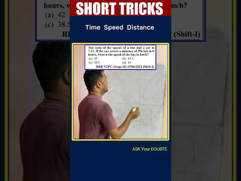 Shortcut tricks #128 Time Speed Distance #rrbalp #rrbalp2024 #mathtricks #viral #trending #shorts