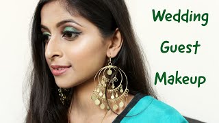 Wedding Guest Makeup Tutorial || Green Smokey Eye Makeup || Step By Step Makeup || Sarbani Debroy