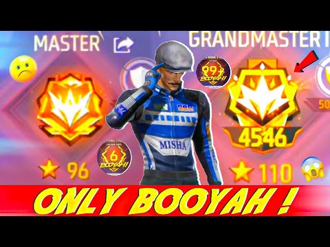 Only Booyah challenge 😰 Cs Rank grandmaster push | Cs rank pro tips and tricks