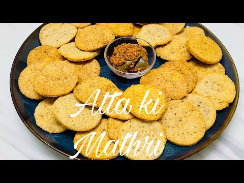 Atta Ki Mathri | No Maida | anytime healthy snacks | Hindi recipe