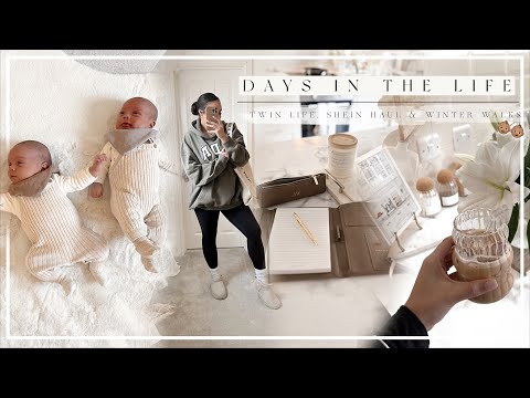 DAYS WITH ME | Twin Life, Shein Home Haul & Winter Walks!