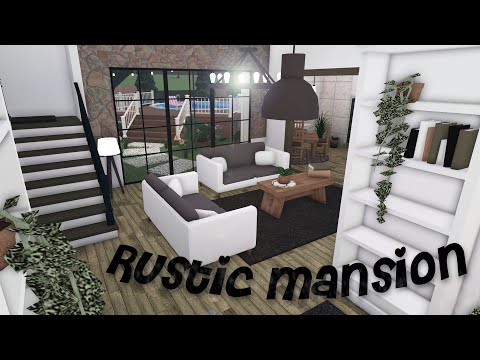 Rustic Modern Mansion | Bloxburg |  2 Story w Backyard and new update