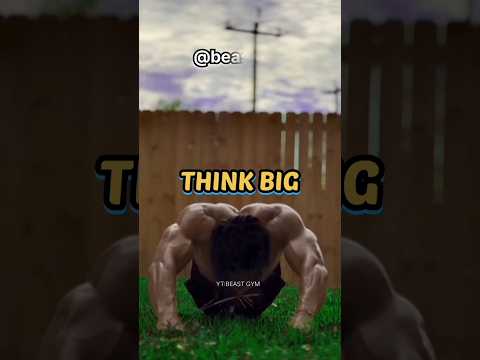 😱THINK BIG AND MAKE IT HAPPEN😡// GYM SHORT// BEAST GYM// ATTITUDE SHORTS//#shorts #viral #motivation