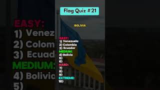 Flag Quiz Easy To Extreme #WildlifeQuiz #FunFlagFacts #FlagTrivia #TriviaChallenge