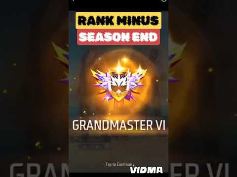 grand master rank season minus | rank season end | rank push grand master #freefire #viralshorts