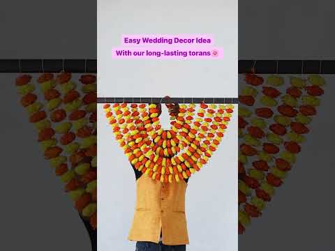 Haldi Mehndi Sangeet DIY Weding Decor Ideas with our eco-friendly torans | SHOPTORANS