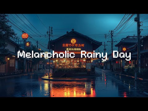 Melancholic Rainy Day 💧 Rainy Lofi Hip Hop 🎵 Beats to Smoke, Chill and De-Stress