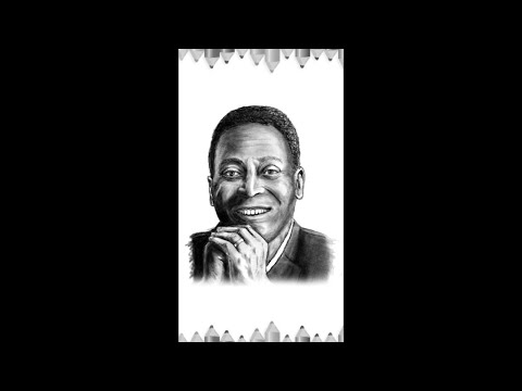 How To Draw Pelé Pencil art | Step By Step Very Easy Pencil Drawing