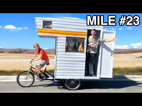 Roadtrip in a Homemade Bike House!