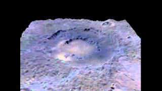 Perspective View of Mercury's Rachmaninoff Basin