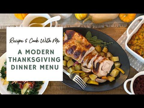 How to Cook A Modern Thanksgiving Dinner Menu 🦃🍁| RECIPE & COOK WITH ME