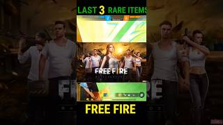 LAST 3 RARE ITEM IN LEFT FREE FIRE 🔥#shorts #rareitemfreefire