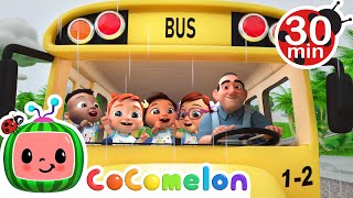 Every Wheels On The Bus Episode | CoComelon 🍉 | Nursery Rhymes