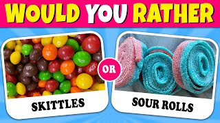 Would You Rather CANDY & SWEETS 🍬🍭 Quiz Rainbow