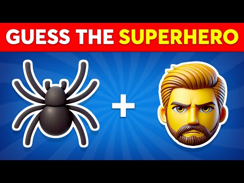 Guess the Superhero by Emoji 🕷🦸 Marvel & DC Superheroes Emoji Quiz | Quiz Shiba