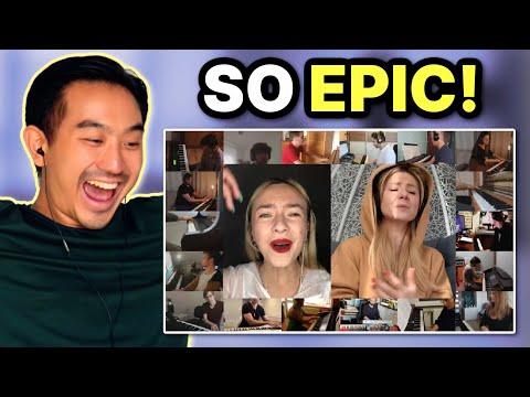 ASIAN REACTS to Orkiestra online - Co mi Panie dasz (Adam Sztaba)