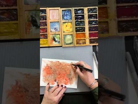 Transform Your Watercolors with Plastic Wrap Techniques!