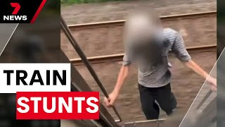 Teenagers risking their lives on Sydney trains for social media clout | 7NEWS