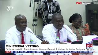 Unhappy Afenyo-Markin walks out on appointment committee during Dominic Ayine vetting