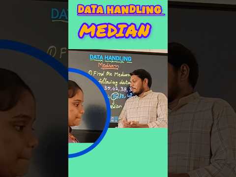 Median #median #datahandling #7thmaths #student #mathsteacher#apmodelschool #mathsshorts#viralshorts