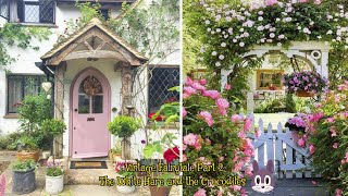 SHABBY CHIC cottage pergola, trellis, gate, front door ideas | a day for butterflies, flowers, ideas