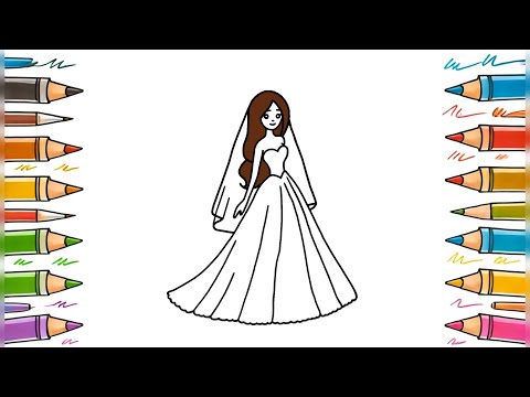 How to Draw a Beautiful Bride – Step-by-Step Tutorial 👰✨🎨