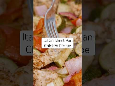 Mediterranean Diet Recipe (Italian Sheet Pan Chicken Recipe) #mediterraneandiet #shorts