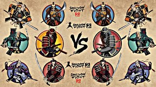 Shadow Fight 2 | Young Shogun and Bodyguards vs Shogun and Bodyguards