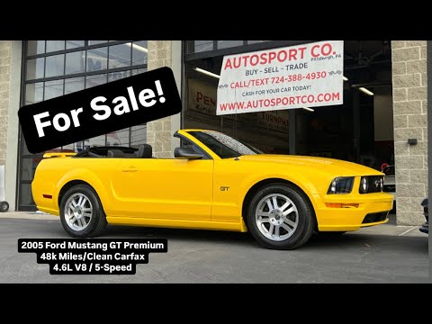 FOR SALE: 2005 Ford Mustang GT Premium ~ 48K Miles ~ 4.6L V8 ~ 5-Speed ~ $16,900