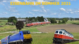 Züge im Sommer | Best of Eisenbahnfotografie Sommer 2021 mit Br 111, 232 etc. | Die Altbaufans