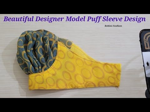 Beautiful designer model puff sleeve design | Simple and easy method of stitching