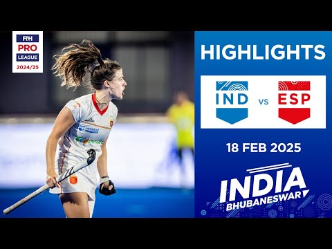 FIH Hockey Pro League 2024-25 Highlights: India vs Spain (W) | Match 1