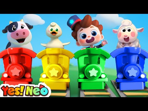 Train Choo Choo Song | Animals Sounds Song | Farm Animals | Nursery Rhymes & Kids Songs | Yes! Neo