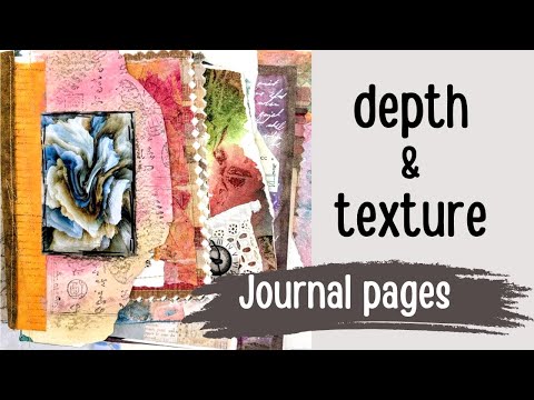 Techniques to Add Depth and Texture 🔸 Collage art journal pages